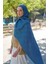 Indigo Ed Scarf Welness Monogram Desen Şal 2
