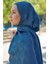 Indigo Ed Scarf Welness Monogram Desen Şal 3