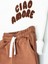 Bebek Pamuklu Beyaz Ciao Amore Sweatshirt ve Kahve Eşofman Takım - Konforlu Günlük Stil 2