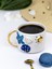 24K Altın Süslemeli Okyanus Temalı El Yapımı Seramik Mug 1