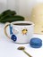 24K Altın Süslemeli Okyanus Temalı El Yapımı Seramik Mug 6
