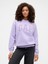 Kadın Mor Relaxed Gap Logo Sweatshirt 1