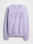 Kadın Mor Relaxed Gap Logo Sweatshirt 2