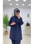Kadın 2'li Tunik Pantolon Takım, Kapüşonlu Sweat Tunik,pantolon Set 4