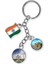 Hindistan Üçlü Epoksi Metal Çift Taraflı Damla Anahtarlık India 1