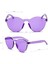 Sert Mika Oval Şekilli Çerçevesiz Mor Gözlük Retro Parti 5X14 cm 1