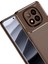 Xiaomi Redmi Note 14 Pro Plus Kılıf Auto Focus Karbon Kapak - Kahverengi Gnzrz 2