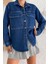 Kadın Denim Gömlek – Düğmeli & Astarsız Rahat Kesim 2