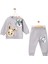 Tavşan Baskılı Ikili Erkek Bebek Takım 1