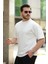 Erkek Basic Oversize Double Face Kumaş Kısa Kollu Tshirt - Xl - Beyaz 5