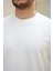Erkek Basic Oversize Double Face Kumaş Kısa Kollu Tshirt - Xl - Beyaz 8