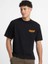 Erkek Baskılı Oversize T-Shirt - Siyah 1