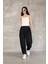 Osy Modal Yumuşak Dokulu Kumaş Şalvar Pantalon - Siyah 4