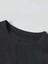 Baskılı Oversize Bisiklet Yaka T-Shirt - Siyah 3