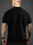 Baskılı Oversize Bisiklet Yaka T-Shirt - Siyah 4