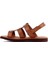 Taba Deri Erkek Sandalet 3