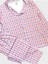 Kız Çocuk %100 Pamuklu Pembe Kalp Ekose Desenli Gömlek Yaka Boydan Düğmeli Pijama Takımı 2