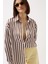 Çizgili Saten Gömlek 4