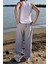 Ayarlanabilir Paça Oversize Gri Eşofman 3