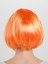 Neon Turuncu Renk Açık Turuncu Küt Parti Peruğu Kısa Takma Saç (5250) 2