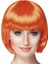Turuncu Renk Parti Peruğu Küt Saç (5250) 1