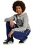 Çocuk Gri Sweatshirt J Clgt Oh Fl Hd JV7336 5