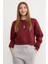 3 Iplik Ayıcık Nakışlı Bisiklet Yaka Sweatshirt 1