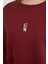 3 Iplik Ayıcık Nakışlı Bisiklet Yaka Sweatshirt 4