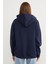 Basic Fermuarlı Kapüşonlu Oversize Sweatshirt 7