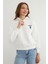 3 Iplik Ayıcık Nakışlı Yarım Fermuarlı Sweatshirt 1