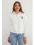 3 Iplik Ayıcık Nakışlı Yarım Fermuarlı Sweatshirt 2
