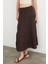 Beli Lastikli Keten Görünümlü Etek 2