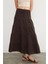 Beli Lastikli Keten Görünümlü Etek 5