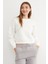 3 Iplik Kalp Nakışlı Bisiklet Yaka Sweatshirt 1