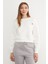 3 Iplik Kalp Nakışlı Bisiklet Yaka Sweatshirt 2