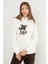 3 Iplik Ayıcık Nakışlı Cepli Kapüşonlu Oversize Sweatshirt 4