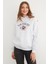 3 Iplik Rugby Nakışlı Kapüşonlu Sweatshirt 1