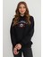 3 Iplik Rugby Nakışlı Kapüşonlu Sweatshirt 2