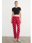 Kalp Desenli Süet Pijama Altı 3