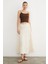 Beli Lastikli Keten Görünümlü Etek 3