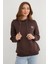 3 Iplik Fiyonk Işlemeli Kapüşonlu Sweatshirt 1