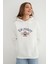 3 Iplik Rugby Nakışlı Kapüşonlu Sweatshirt 1