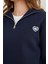 3 Iplik Kalp Nakışlı Yarım Fermuarlı Sweatshirt 5