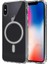 iPhone x Magsafe Kılıf Sert Yapılı ve Şeffaf Sararmaz Premium Silikon Kapak Ryc/embos 1
