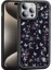 iPhone 14 Pro Kılıf Mini Desenli Taşlı ve Simli Sert Premium Siikon Kapak Royal Case/azra 1