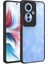 Oppo Reno 11F 5g Kılıf Arkası Buğulu Kenarları Renkli Sert Premium Silikon Kapak Rcv/hux 1