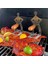 Adet Komik Barbekü Aksesuarları Sosis Standı Tutucu Taşınabilir Barbekü Rafı Paslanmaz Çelik Kızartma Rafı Standı 20,5 x 7,5 cm (Yurt Dışından) 3