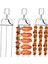 Adet 3 Çatallı Paslanmaz Çelik Şiş, Itici Kaydırıcı ile Barbekü Için, Et, Tavuk, Sosis, Sebze, Karides Için (Yurt Dışından) 1