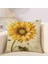 Ayçiçeği Iç ve Dış Mekan Yastık Keten Yastık Kılıfı Çiçek Dekorasyonu Kanepe Yatak Sandalye Sarılma Yastık Kılıfı (02) (Yurt Dışından) 3