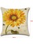 Ayçiçeği Iç ve Dış Mekan Yastık Keten Yastık Kılıfı Çiçek Dekorasyonu Kanepe Yatak Sandalye Sarılma Yastık Kılıfı (02) (Yurt Dışından) 5